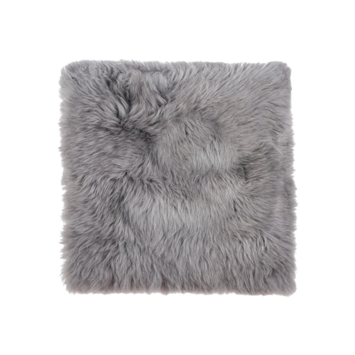 HYGGE CAVE | GRAY NATURAL SHEEPSKIN SEAT CHAIR COVER