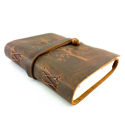 rustic leather journal - hygge cave