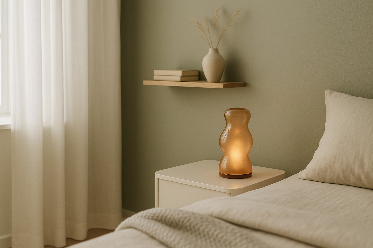 Cordless Mini Wavy Lamp