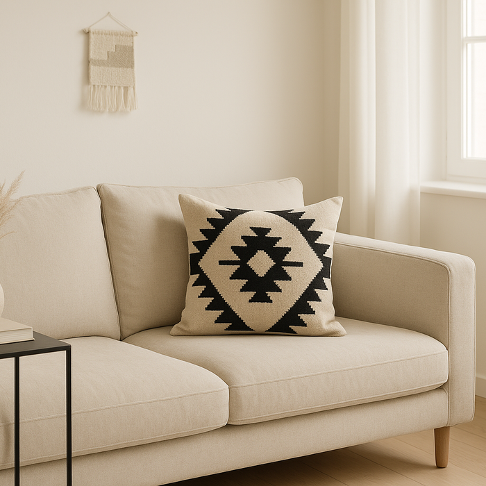 Calabasas Pillow Cover – Soft Neutral Minimalist Throw Pillow