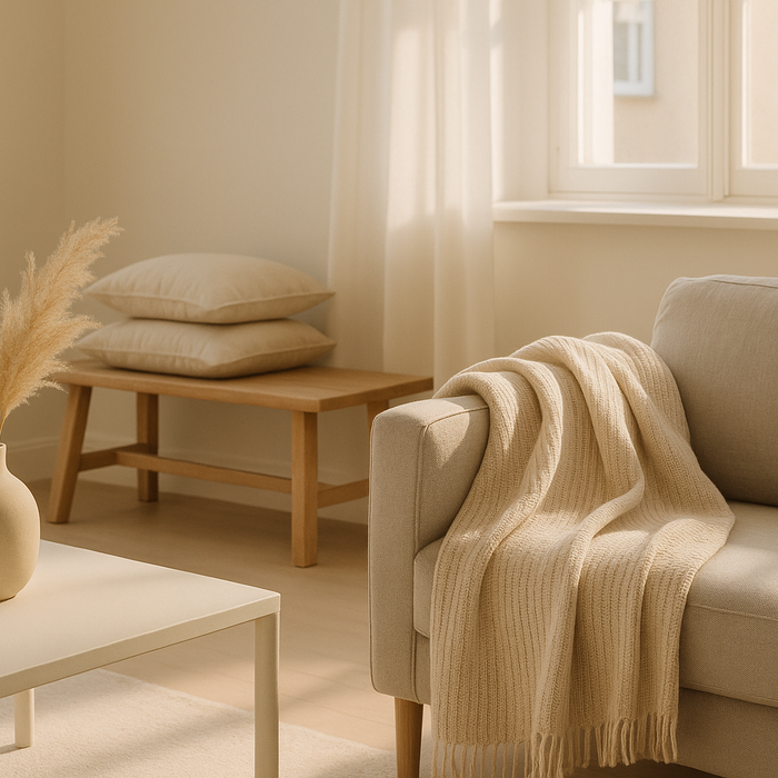 The Art of Layering with a Hand-Woven Cotton Throw
