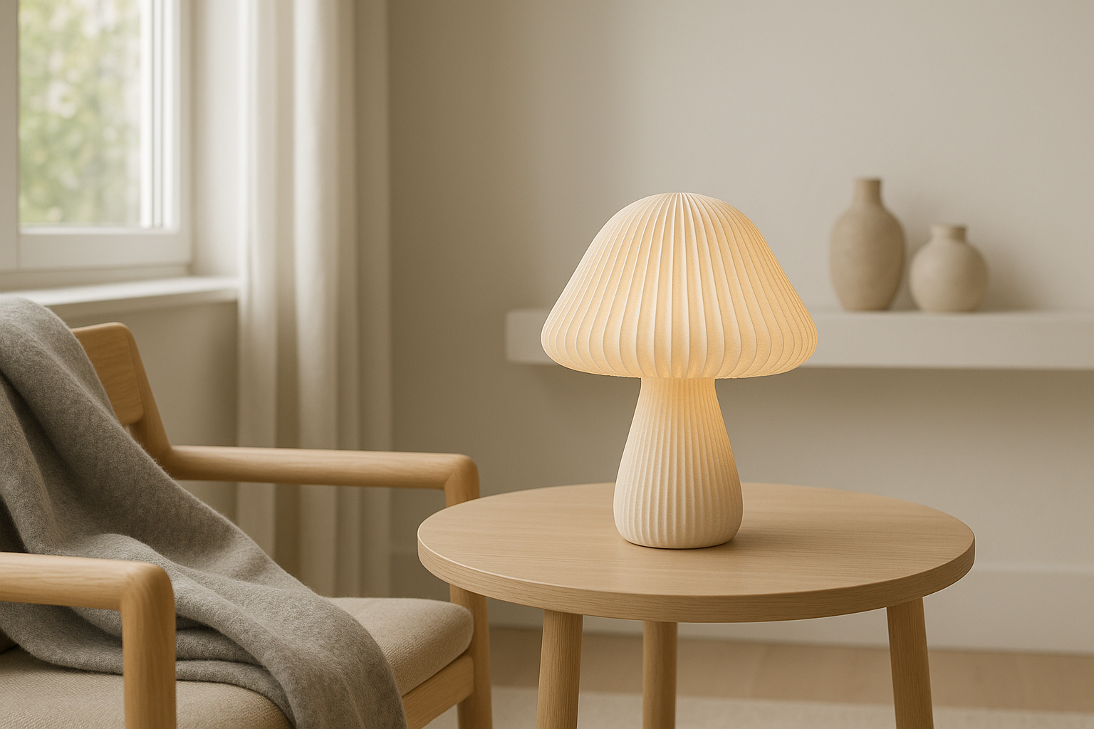 The Kinoko Lamp Brings Sculptural Warmth to Any Room