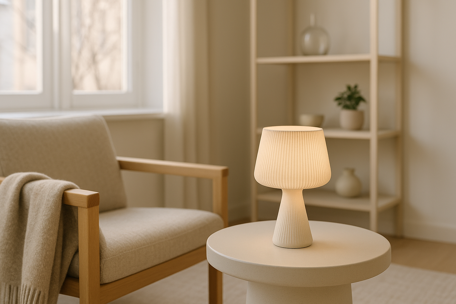 Nature Meets Design in the Cordless Mini Drum Lamp