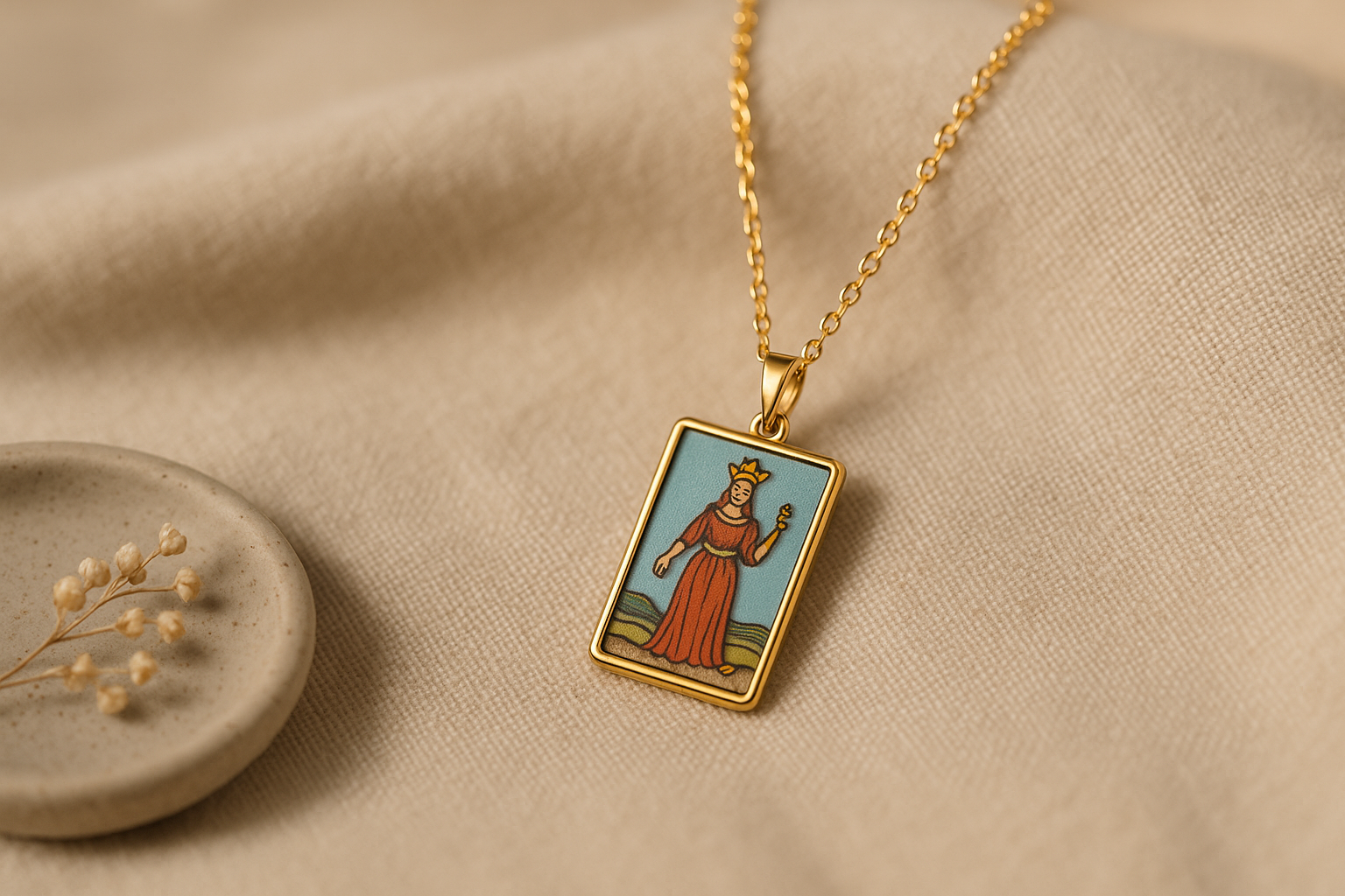 Tarot Card Pendant Necklace