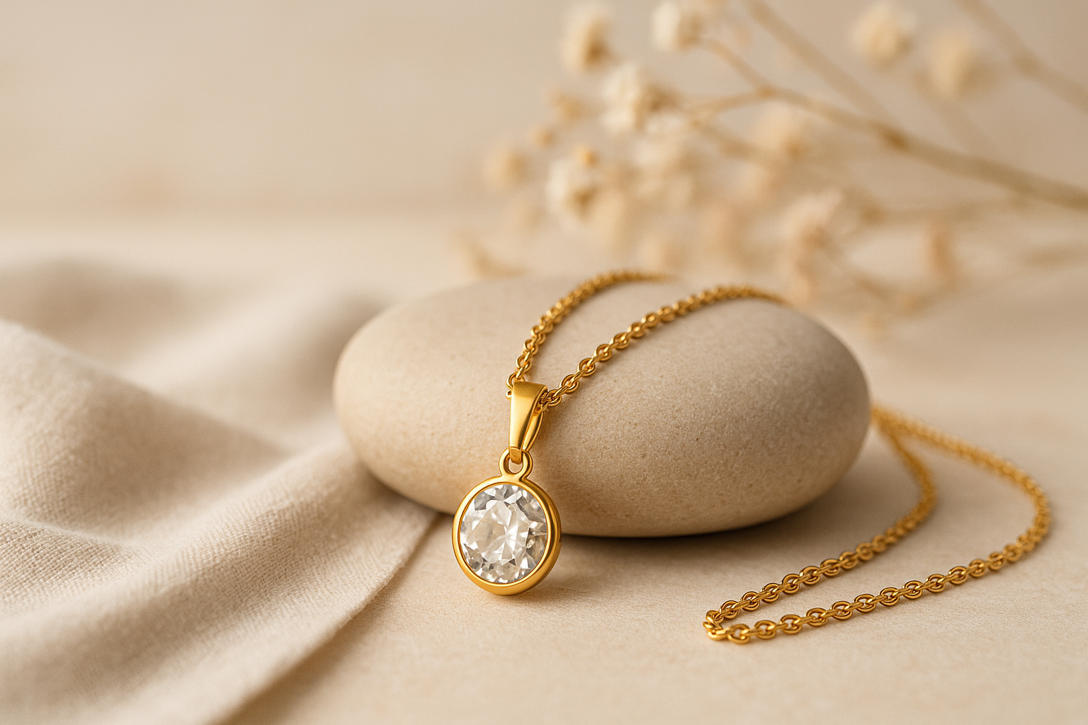 Birth Stone Pendant Necklace