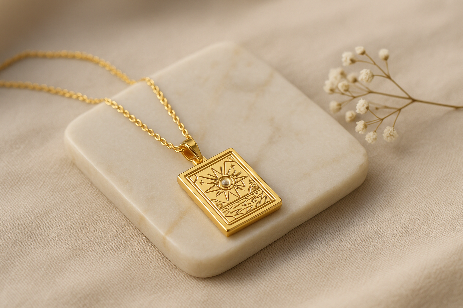 Tarot Card Pendant Necklace