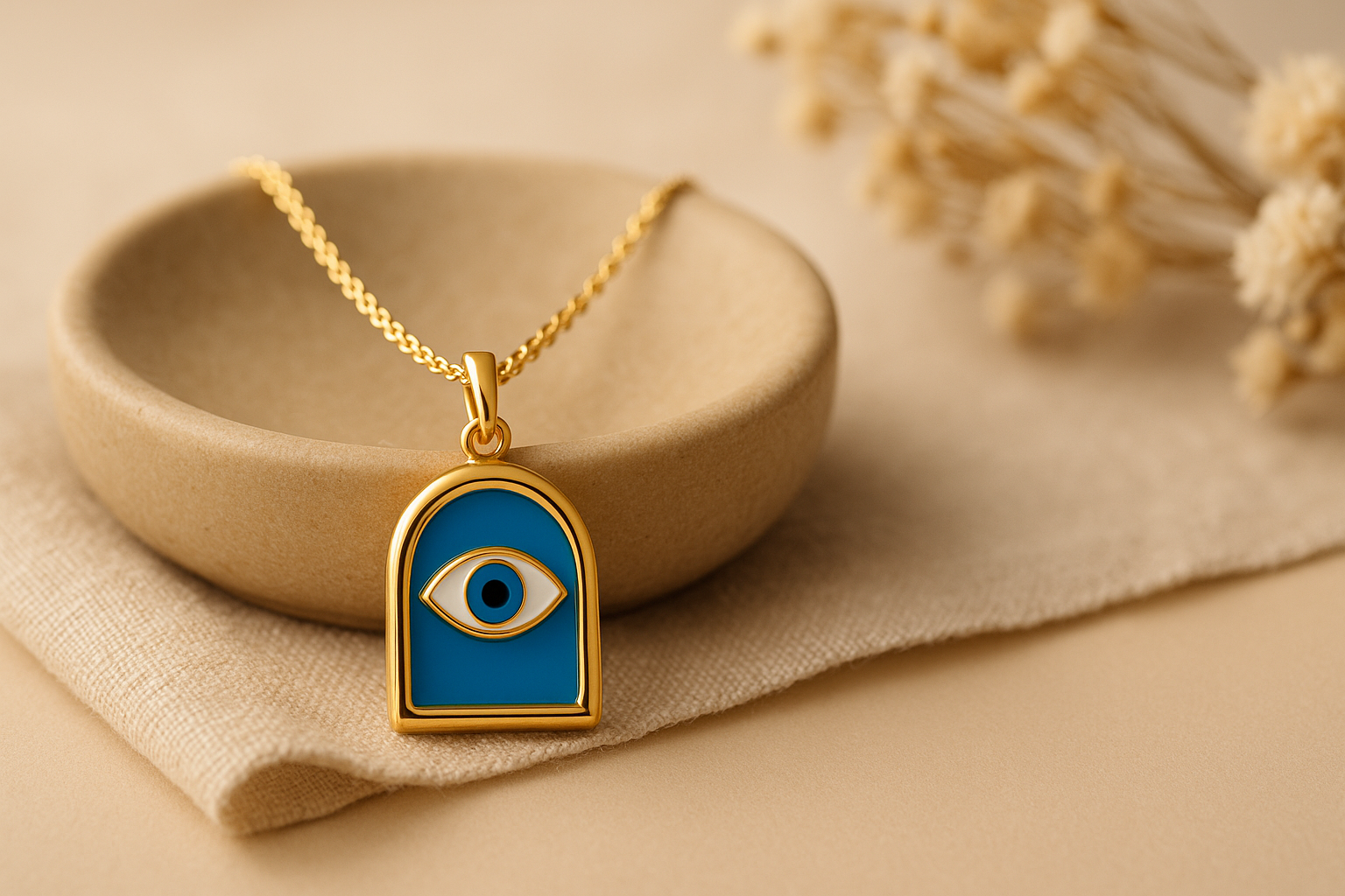 Evil Eyes Pendant Necklace