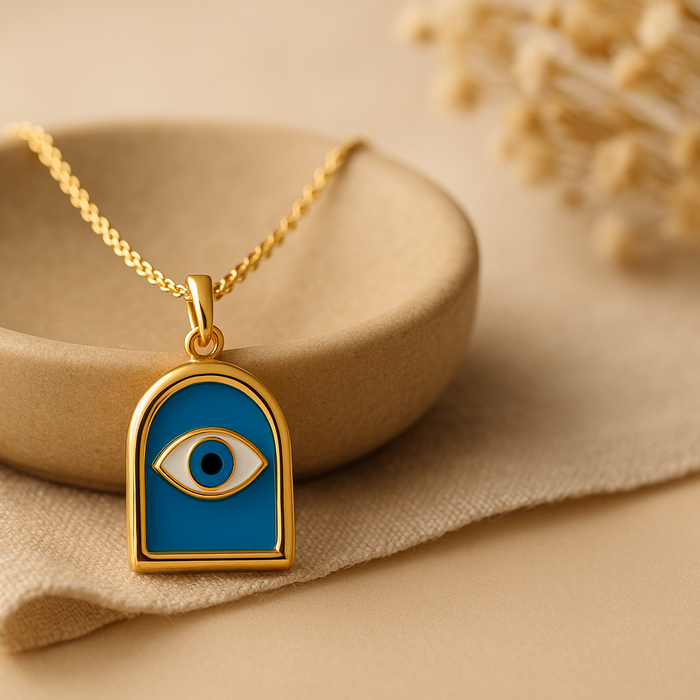 Evil Eyes Pendant Necklace