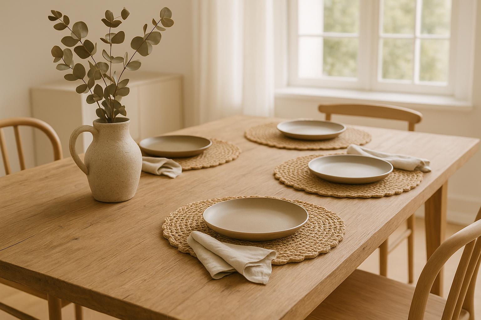 How to Style Handwoven Placemats for an Earthy Table