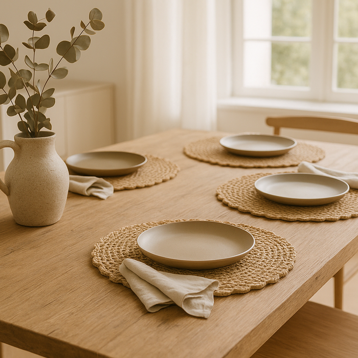 How to Style Handwoven Placemats for an Earthy Table