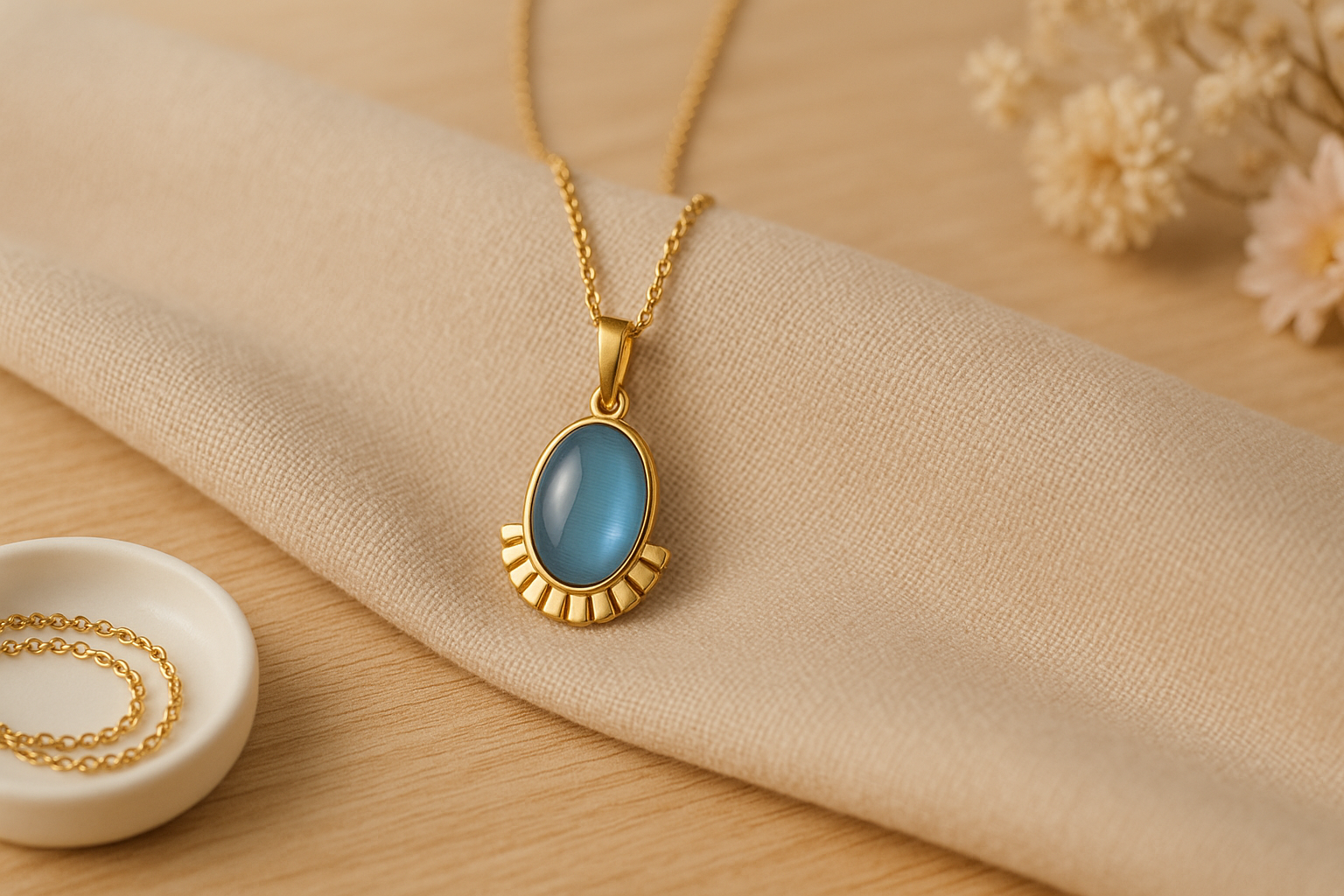 Sunrise Shape Pendant Necklace