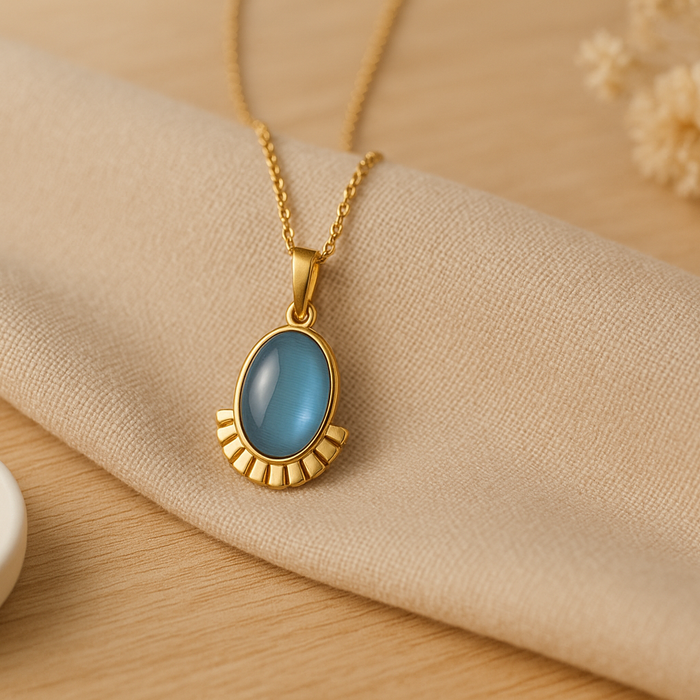 Sunrise Shape Pendant Necklace