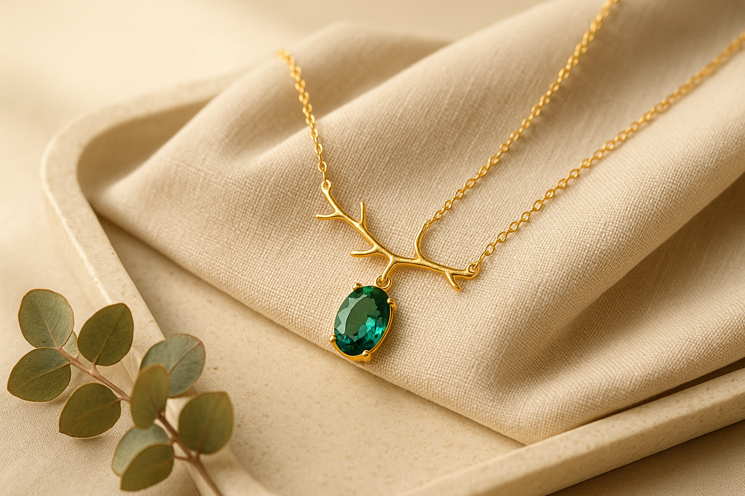 Delicate Tree Branch Design Necklace