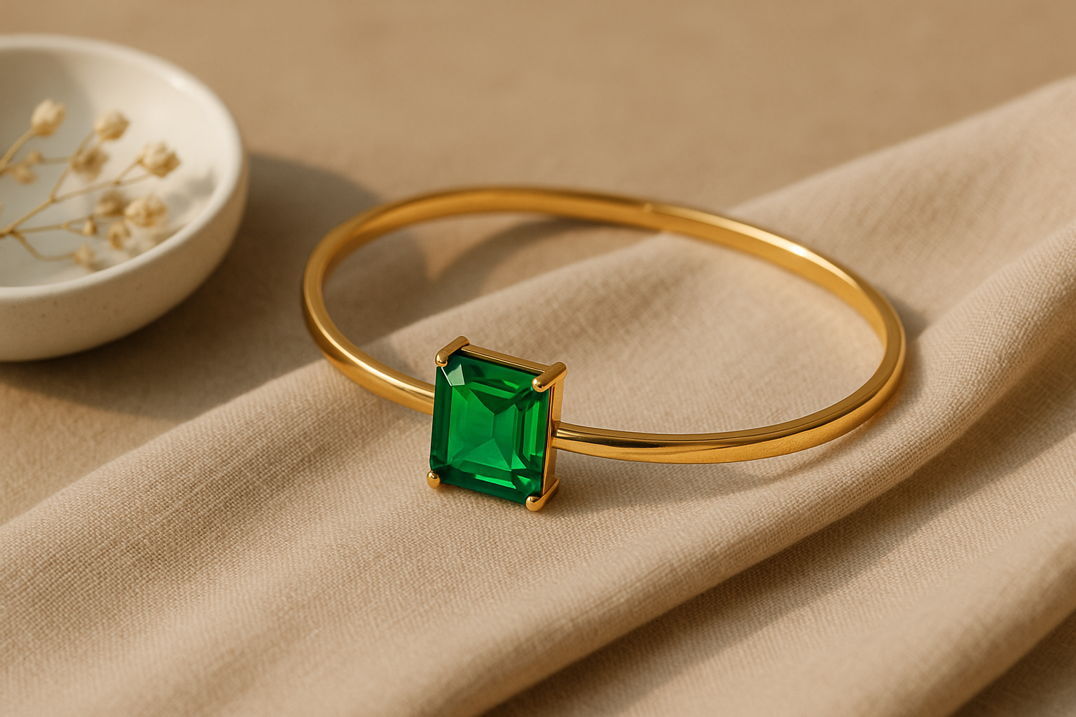 Green Cubic Zirconia Bracelet