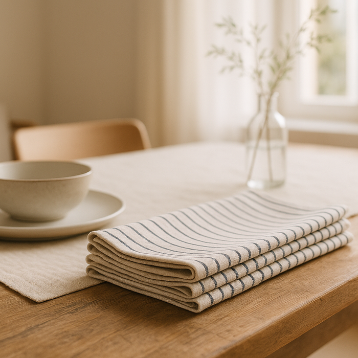 How to Style Striped Cloth Napkins for a Cozy Table