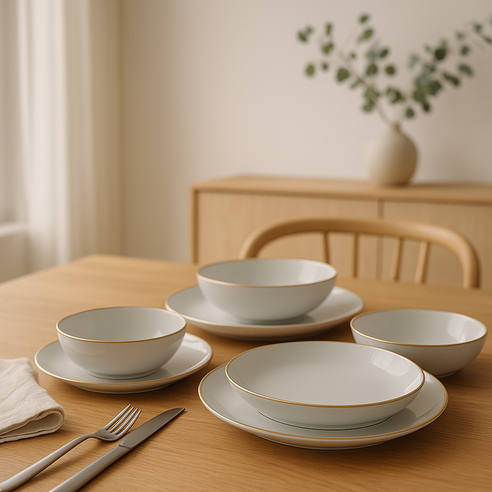 The Art of Entertaining with French Gray Bone China