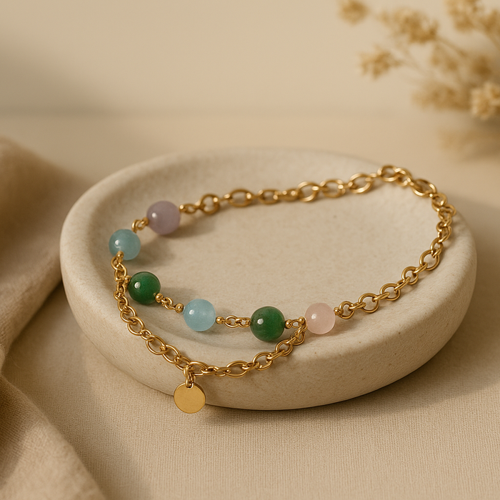 Double Layer Charm Bracelet