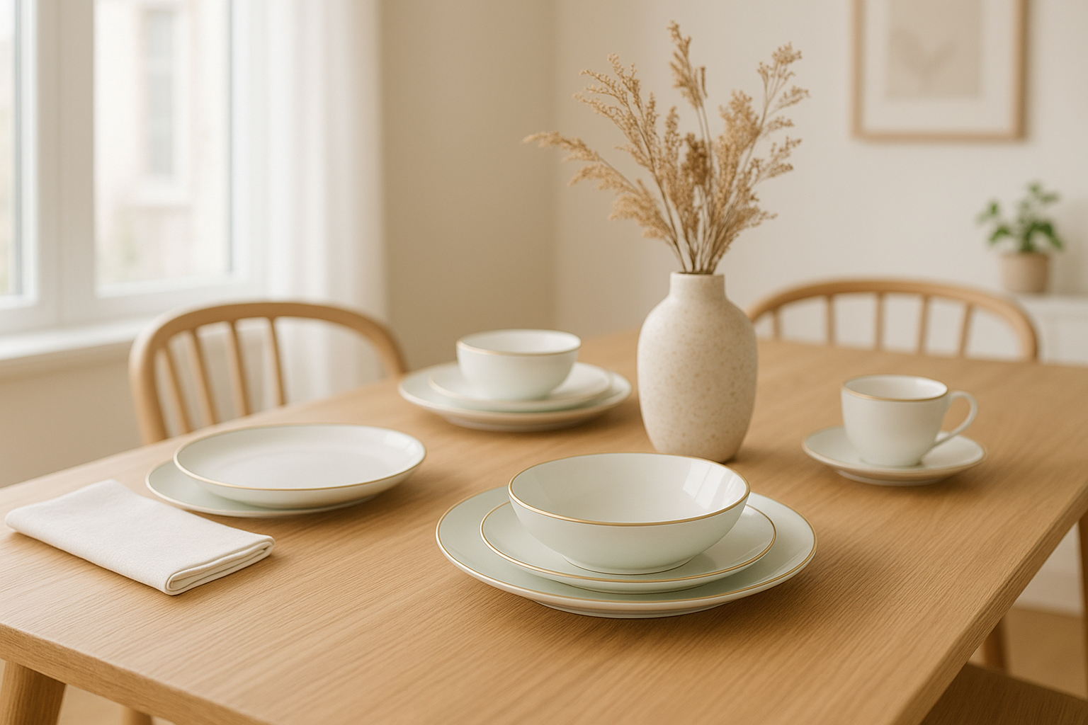 The Art of Everyday Elegance with Pistachio-Hued Dinnerware