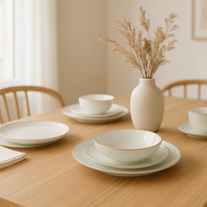 The Art of Everyday Elegance with Pistachio-Hued Dinnerware