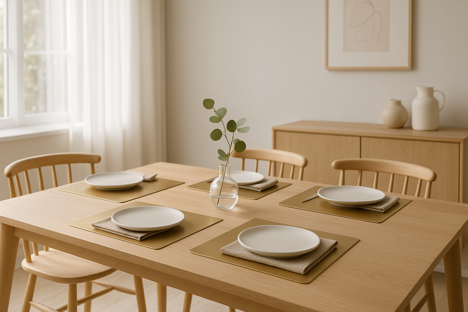How to Elevate Your Table with Metallic Vinyl Placemats