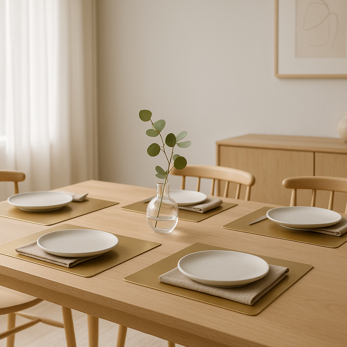 How to Elevate Your Table with Metallic Vinyl Placemats