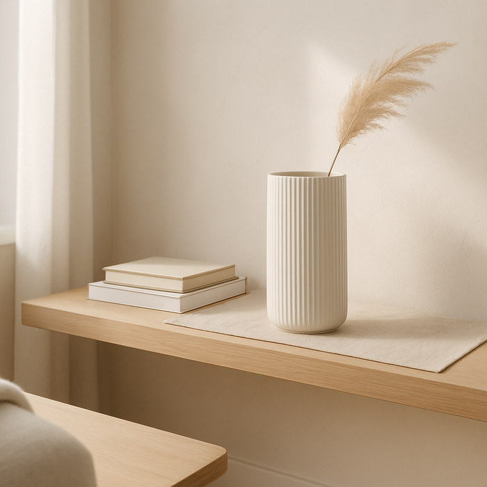 How a Ribbed Cylinder Vase Adds Quiet Texture to Your Space