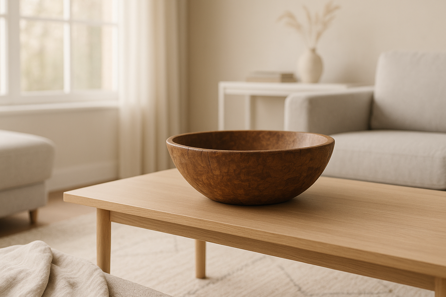 How to Style a Vintage Wood Bowl for Sculptural Home Decor