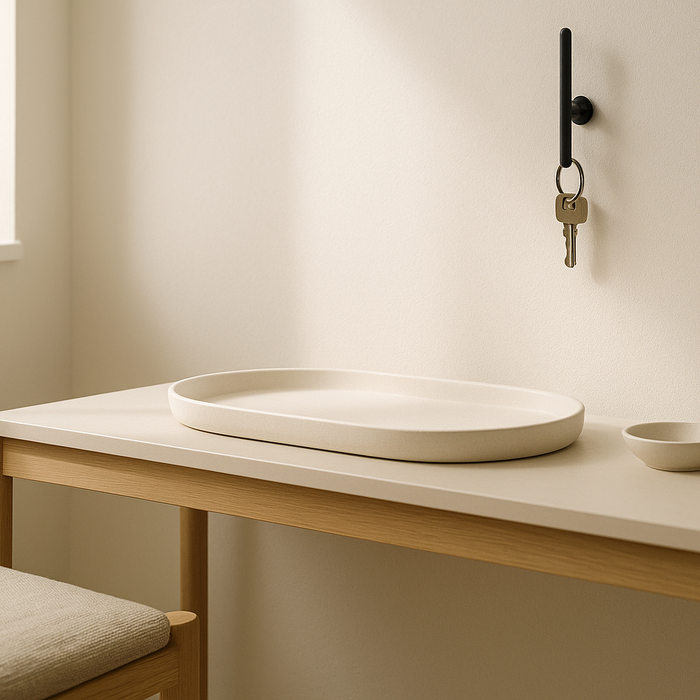 How to Style a Minimal Oval Tray for a Clean Scandinavian Look