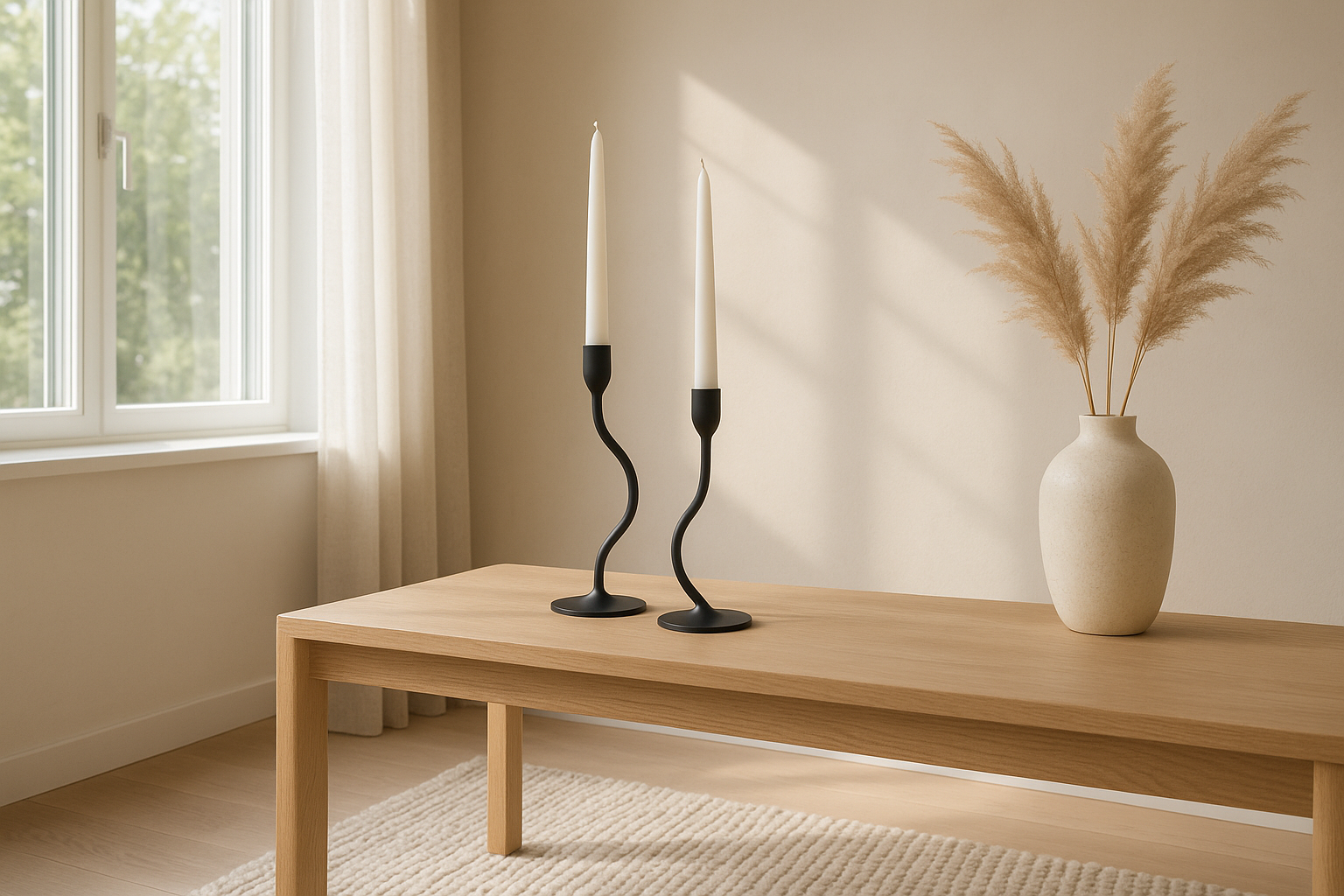 How to Style Curved Candlesticks for a Sculptural Look