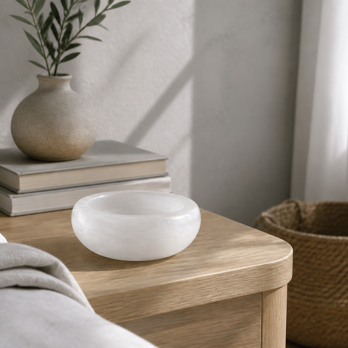 How to Style a Selenite Bowl for a Calm Home