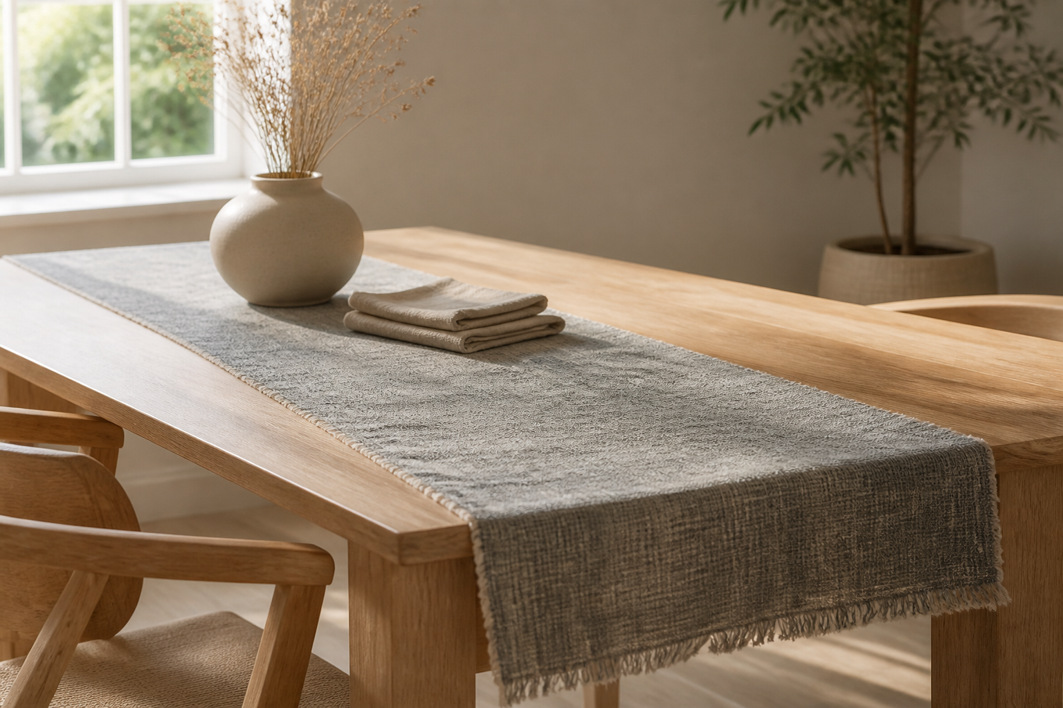 How to Style a Chambray Table Runner for Everyday Warmth