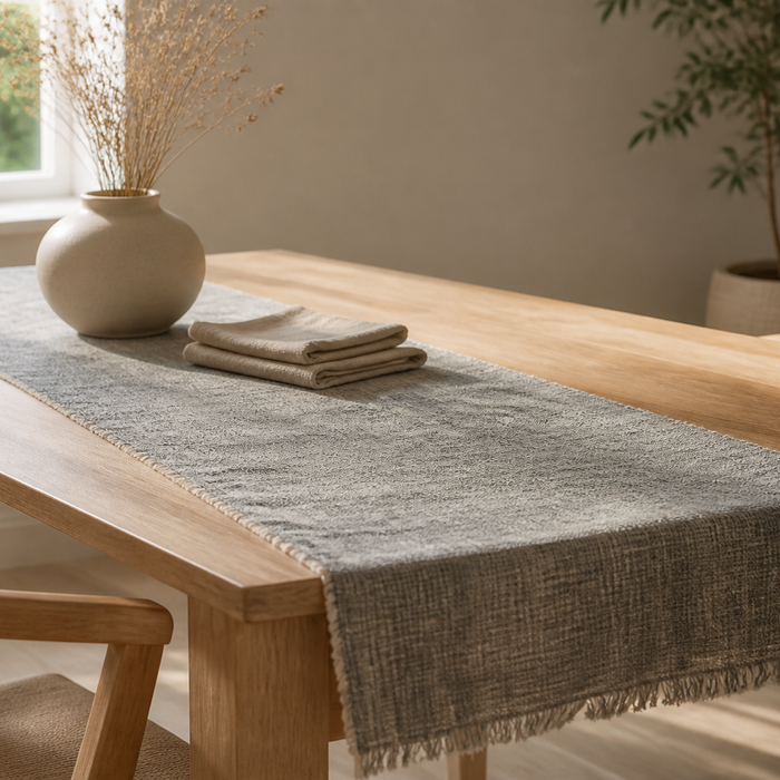 How to Style a Chambray Table Runner for Everyday Warmth