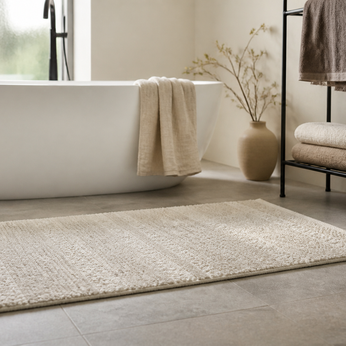 How a Chalk Bath Rug Adds Quiet Comfort to Your Space