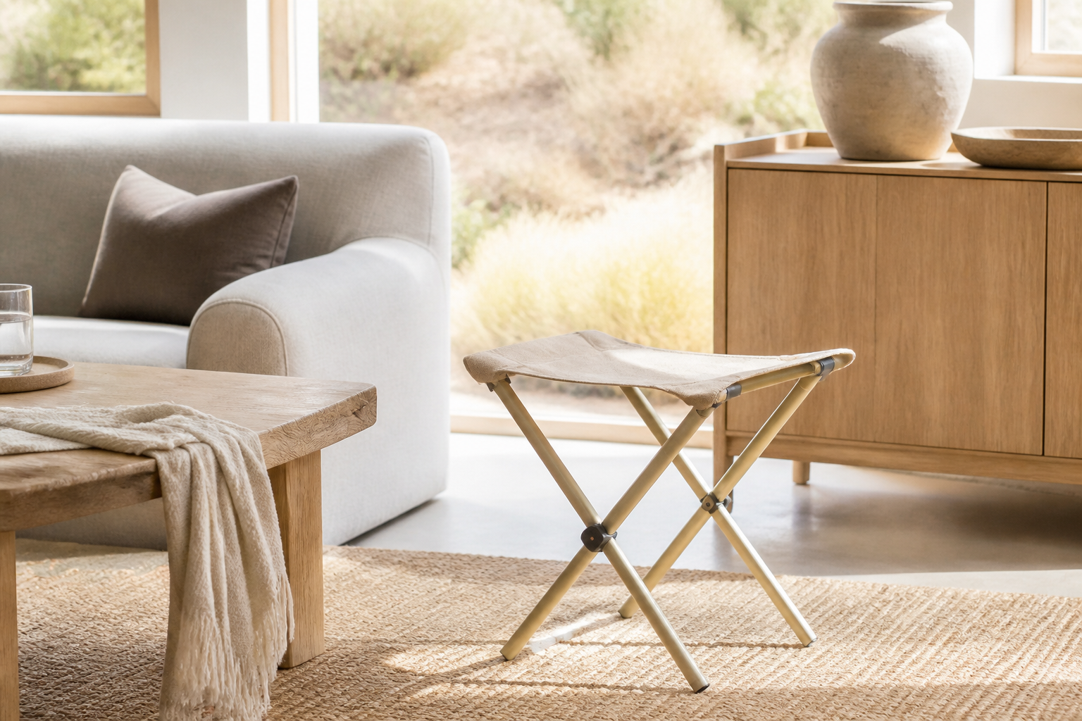The Portable Seat That Fits Small Spaces and Slow Mornings