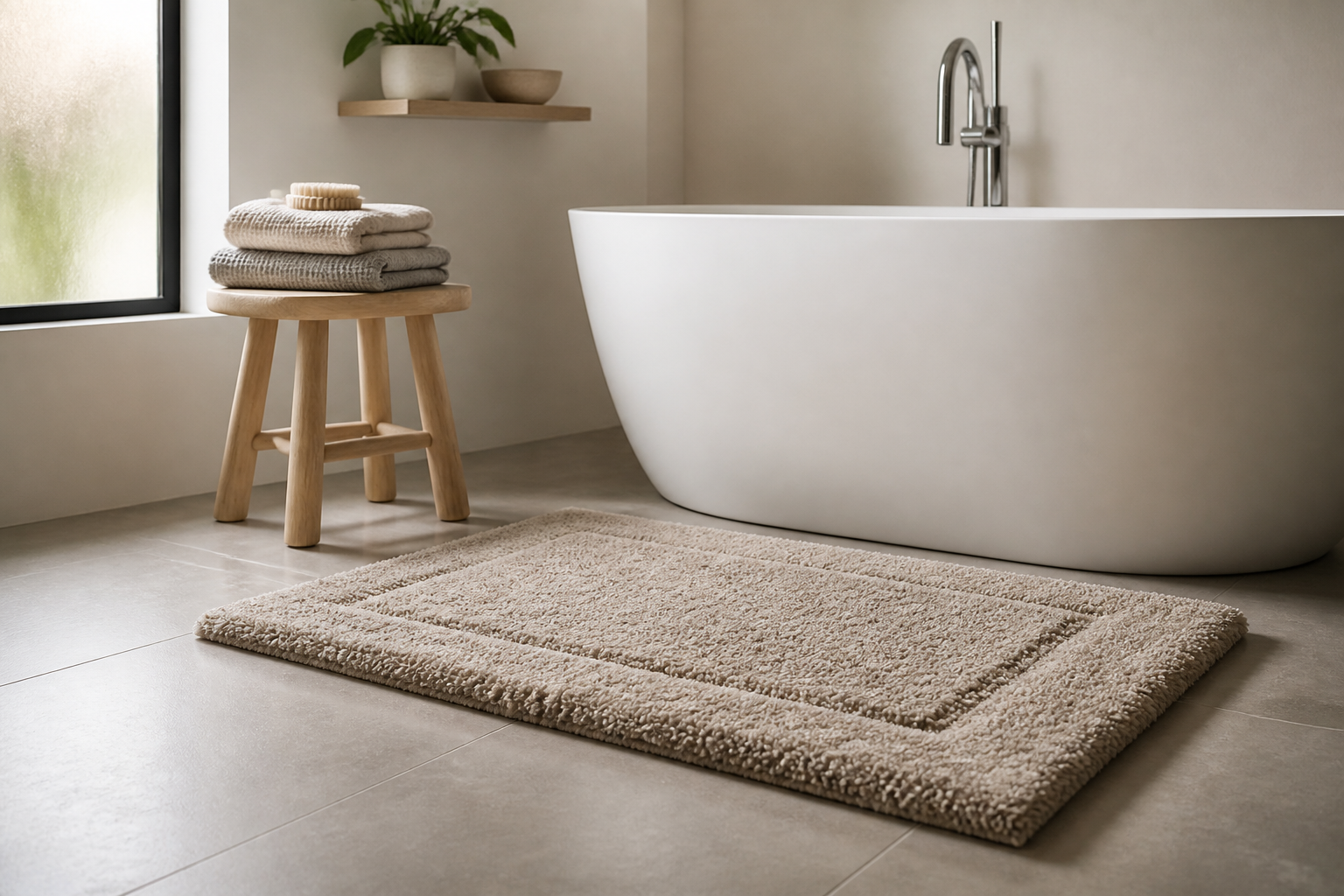 Why a Plush Bath Mat Grounds Your Bathroom Design