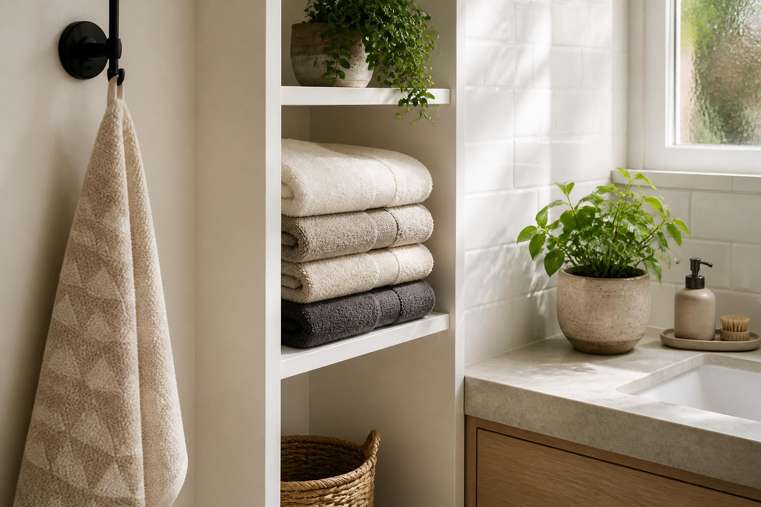 Why Plush Cotton Towels Belong in a Calm Bathroom