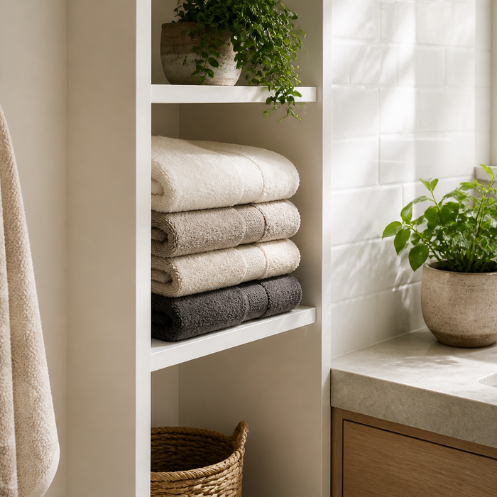 Why Plush Cotton Towels Belong in a Calm Bathroom