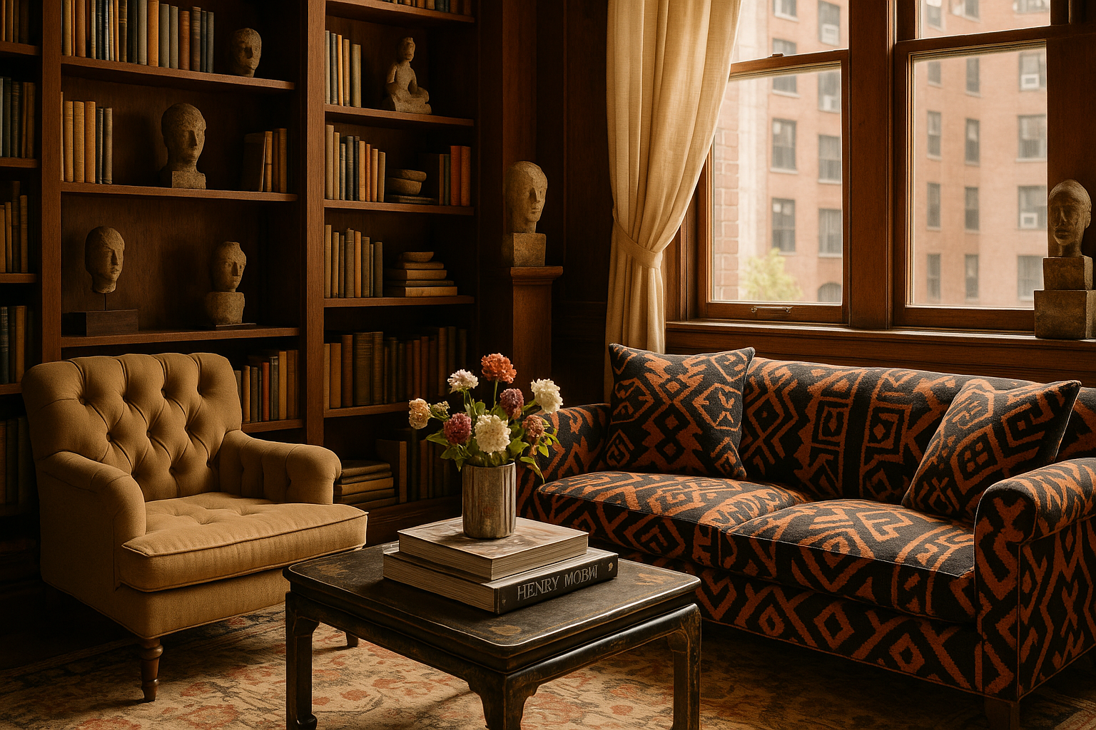 Inside Jackie Kennedy’s 1971 NYC Apartment: Bold Prints by Brooklyn Artists Bring History and Style to Life