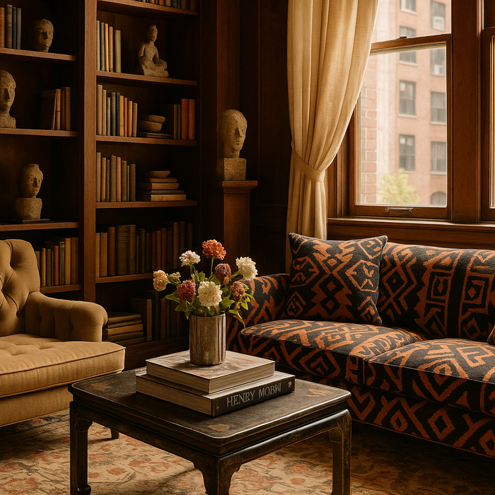 Inside Jackie Kennedy’s 1971 NYC Apartment: Bold Prints by Brooklyn Artists Bring History and Style to Life