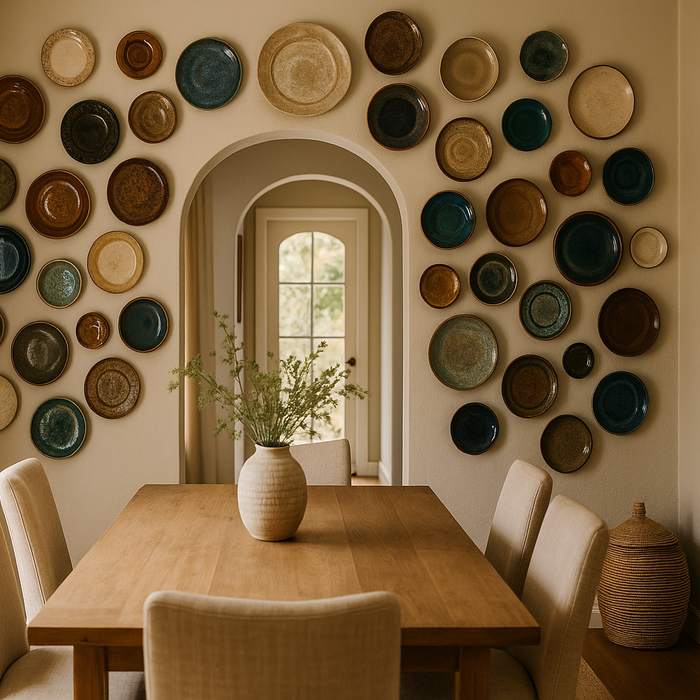 The Plate Wall Revival: 18 Stylish Ways to Showcase Plates Beyond Farmhouse Style