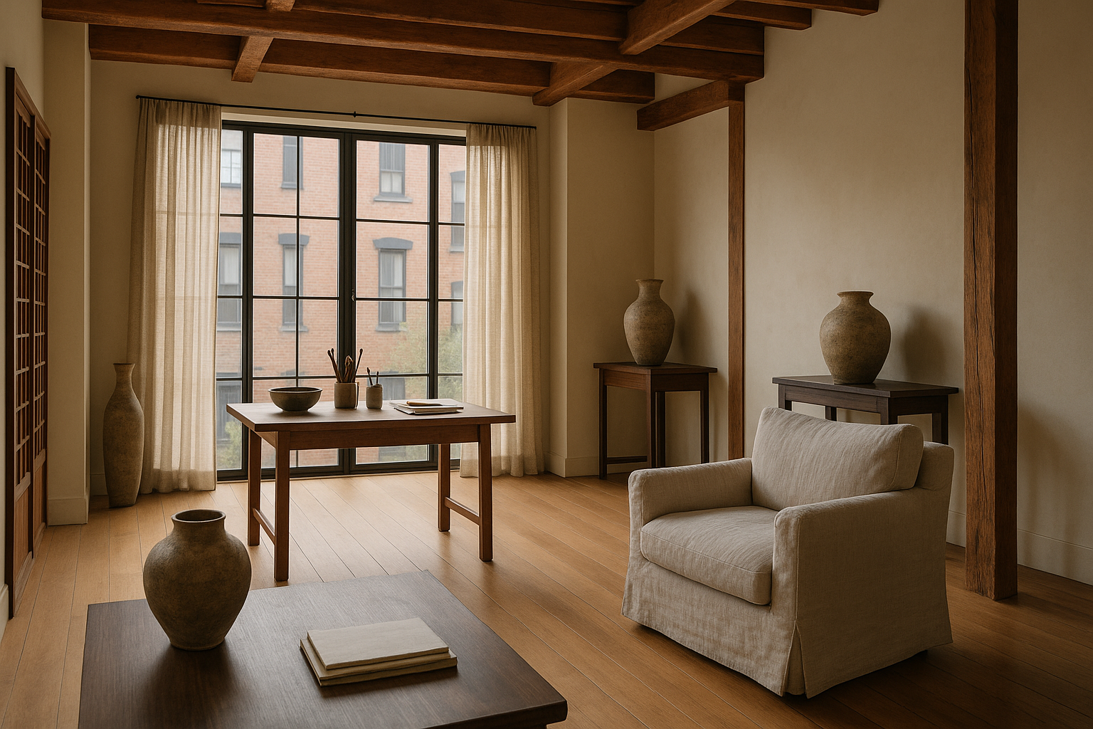 A Harmonious Artist Residence and Studio in New York Inspired by Eastern Philosophy