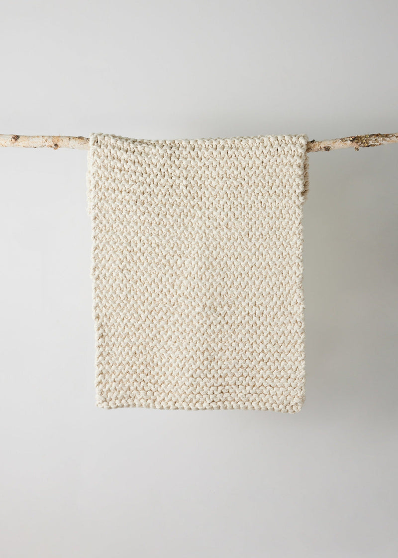 Chunky Ecru Hand-Loomed Mat