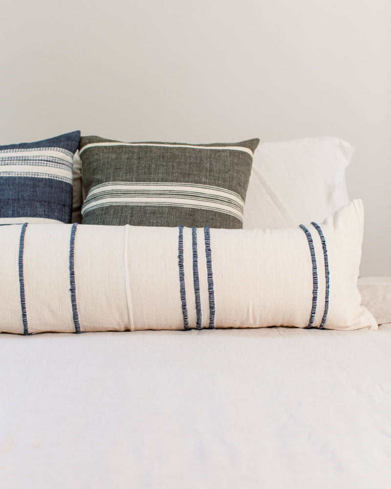 12 x 48" Ribbons Lumbar Pillow - Navy