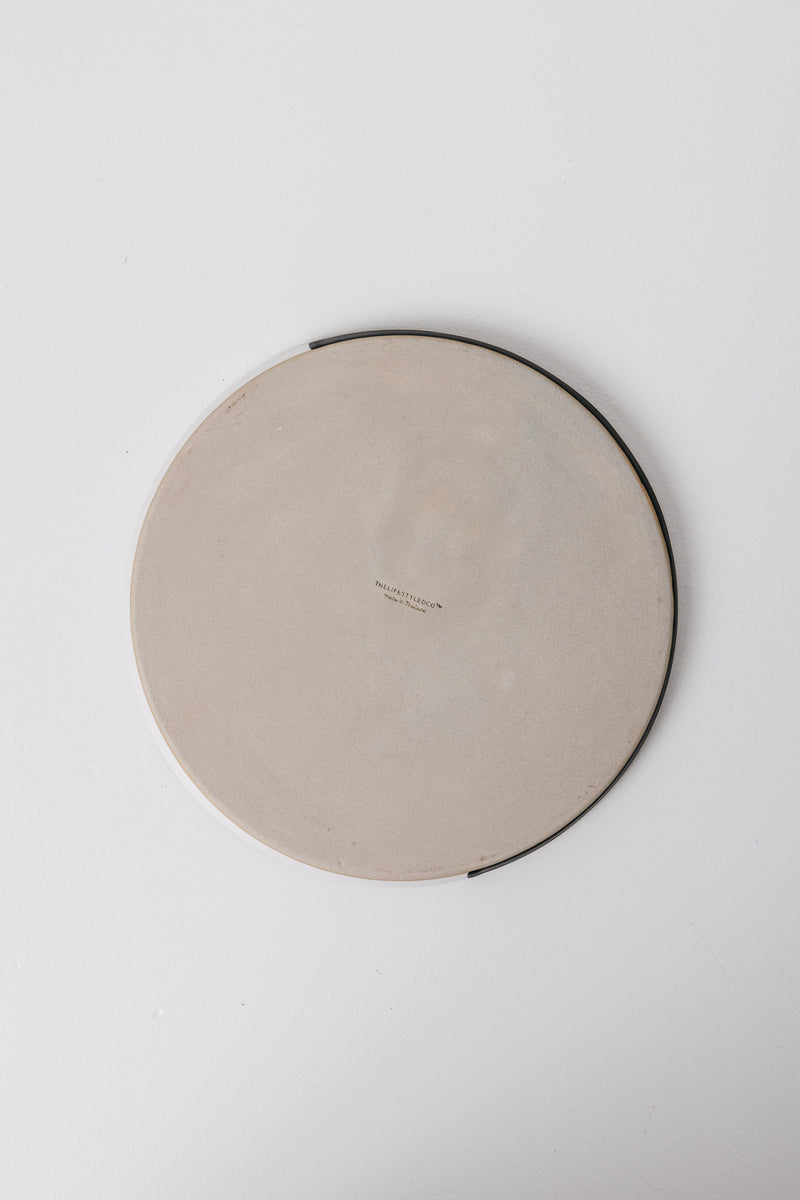 Dawson Dinner Plate - Matte Black/White - Set of 6