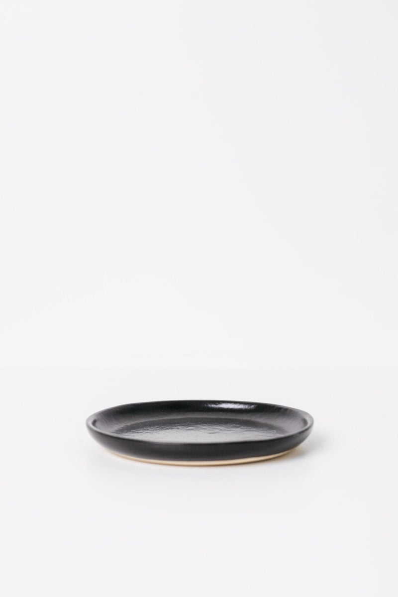 Dusk Appetizer Plate - Matte Black - Set of 6