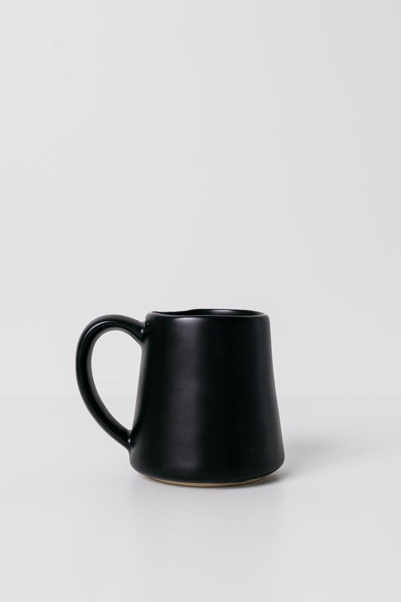 Dean Stoneware Coffee Mug - Matte Black - Set of 4