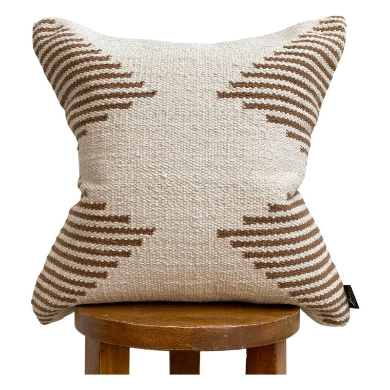 Tehran Pillow Cover – Neutral Kilim Inspired Boho Throw Pillow