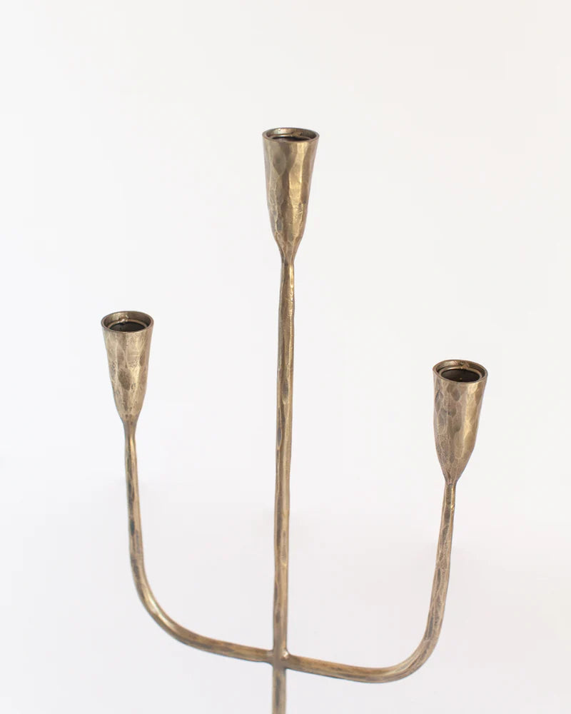 Hand-Forged Iron Candelabra