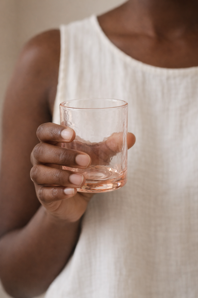 Handblown Hammered Glasses | Set of 4