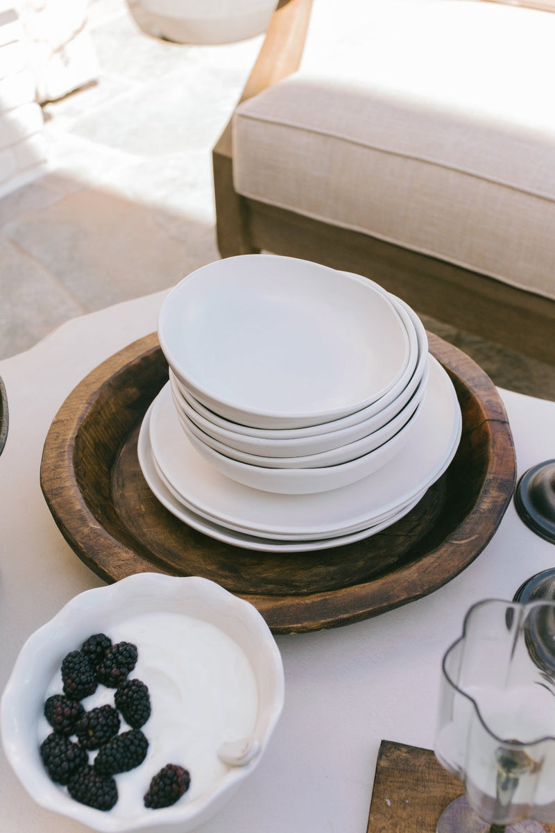 Drift Dinner Plate - Matte White - Set of 6